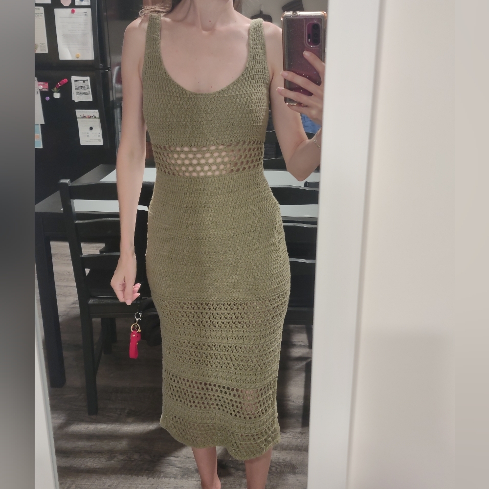 AE Crochet Mixed Stitch Dress